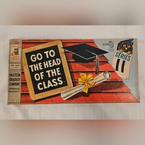 Vintage Go to the Head of the Class Board Game Series 11 - Milton Bradley 1955